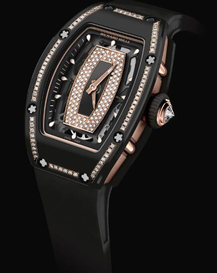 Richard Mille Replica Watch RM 07-01 Gem-Set Black Ceramic
